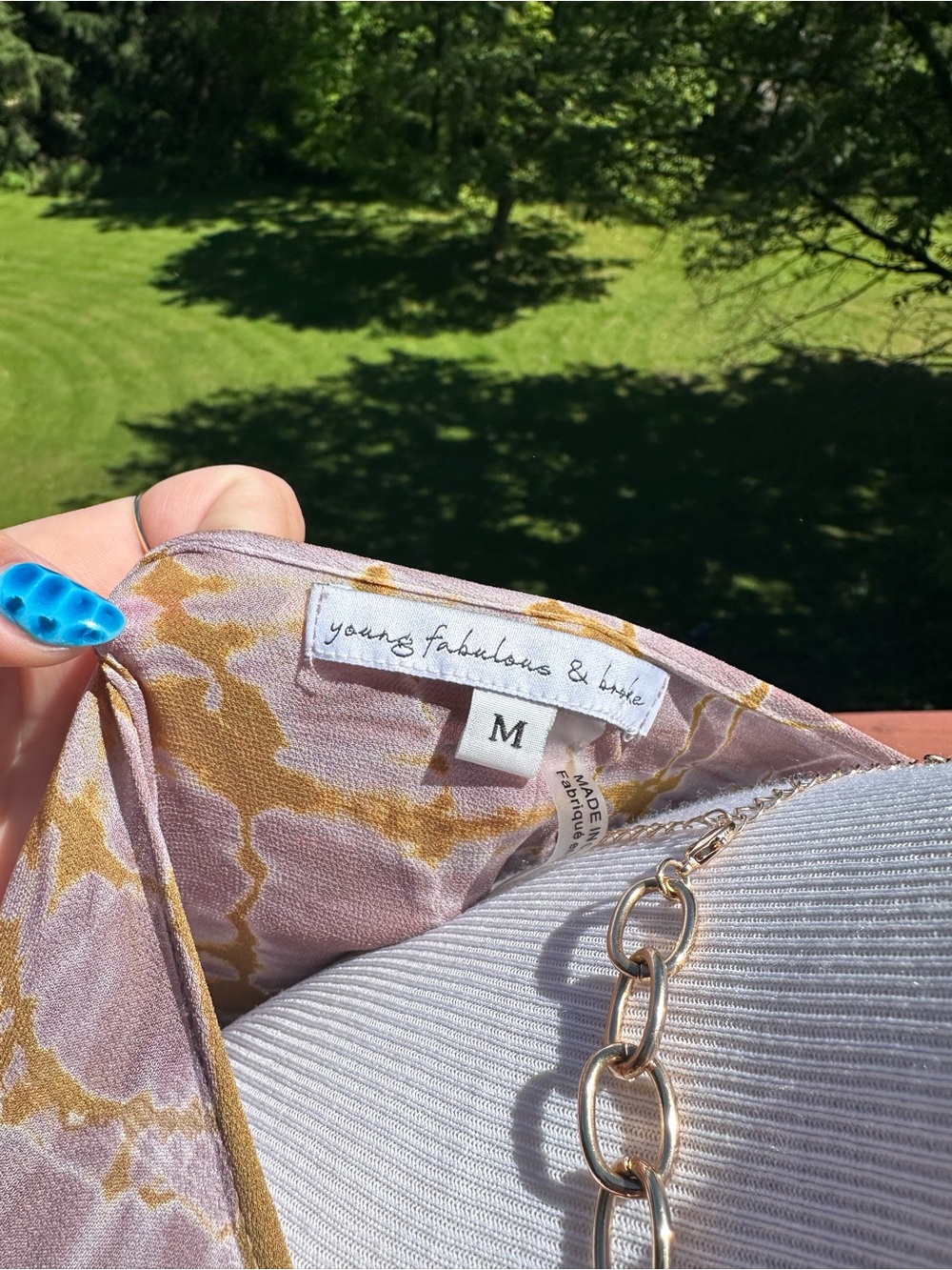 Young Fabulous & Broke Josette Tie-Dye V-Neck Maxi Dress - Picture 2 of 5